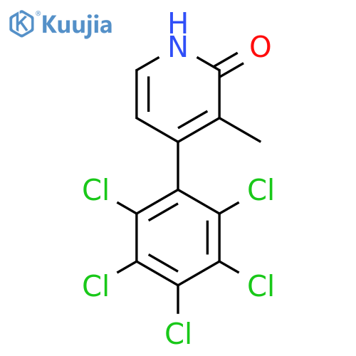 2-Hydroxy-3-methyl-4-(perchlorophenyl)pyridine structure
