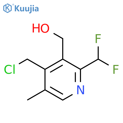 4-(Chloromethyl)-2-(difluoromethyl)-5-methylpyridine-3-methanol structure