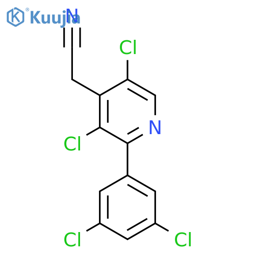 3,5-Dichloro-2-(3,5-dichlorophenyl)pyridine-4-acetonitrile structure