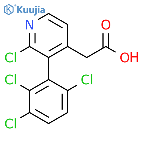 2-Chloro-3-(2,3,6-trichlorophenyl)pyridine-4-acetic acid structure