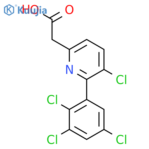3-Chloro-2-(2,3,5-trichlorophenyl)pyridine-6-acetic acid structure