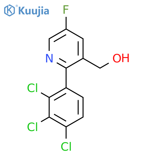 5-Fluoro-2-(2,3,4-trichlorophenyl)pyridine-3-methanol structure