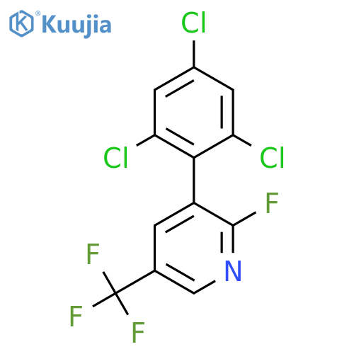 2-Fluoro-3-(2,4,6-trichlorophenyl)-5-(trifluoromethyl)pyridine structure
