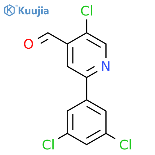5-Chloro-2-(3,5-dichlorophenyl)isonicotinaldehyde structure