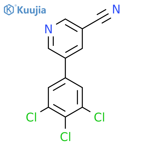 5-(3,4,5-Trichlorophenyl)nicotinonitrile structure