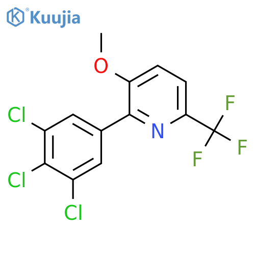 3-Methoxy-2-(3,4,5-trichlorophenyl)-6-(trifluoromethyl)pyridine structure