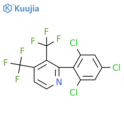 3,4-Bis(trifluoromethyl)-2-(2,4,6-trichlorophenyl)pyridine structure