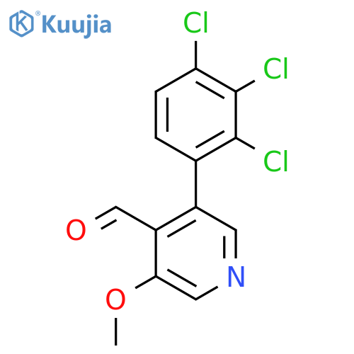 3-Methoxy-5-(2,3,4-trichlorophenyl)isonicotinaldehyde structure