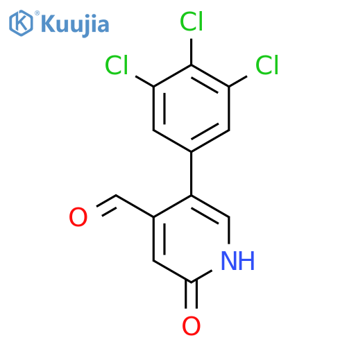 2-Hydroxy-5-(3,4,5-trichlorophenyl)isonicotinaldehyde structure