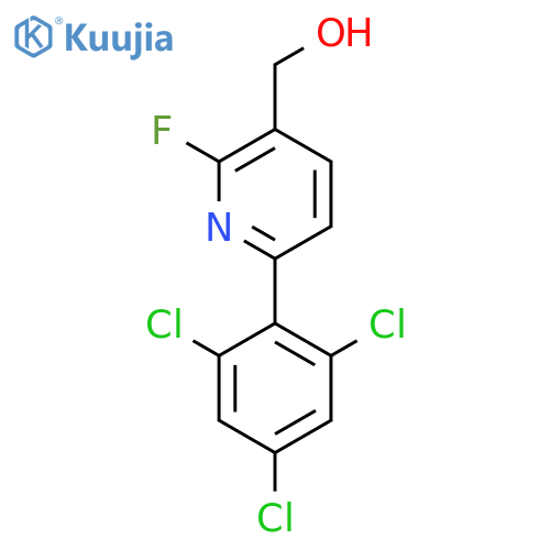 2-Fluoro-6-(2,4,6-trichlorophenyl)pyridine-3-methanol structure