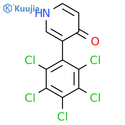 4-Hydroxy-3-(perchlorophenyl)pyridine structure
