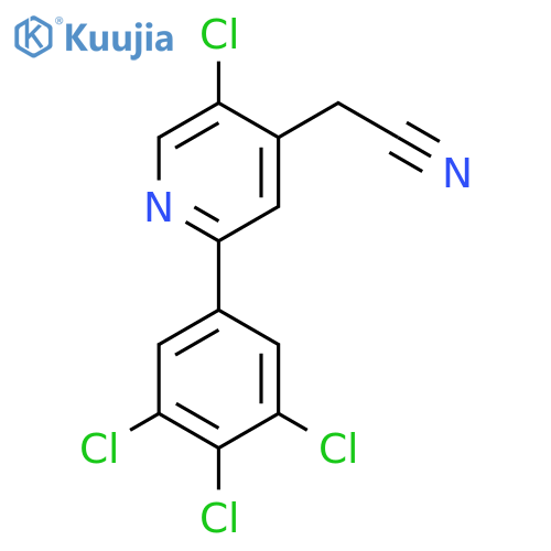 5-Chloro-2-(3,4,5-trichlorophenyl)pyridine-4-acetonitrile structure