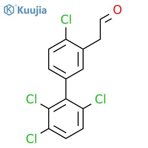 4,2',3',6'-Tetrachlorobiphenyl-3-ethanone structure