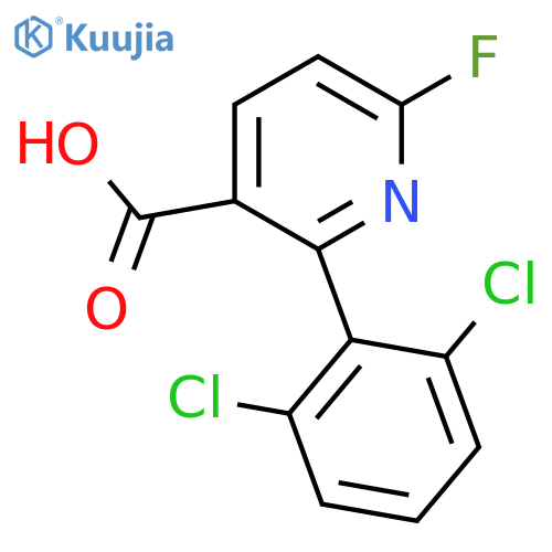 2-(2,6-Dichlorophenyl)-6-fluoronicotinic acid structure