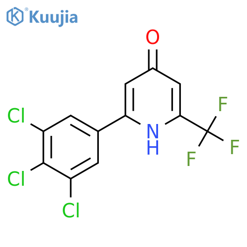 4-Hydroxy-2-(3,4,5-trichlorophenyl)-6-(trifluoromethyl)pyridine structure
