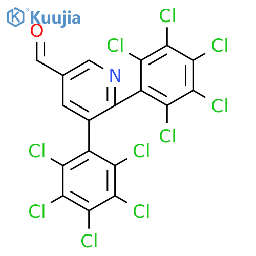 5,6-Bis(perchlorophenyl)nicotinaldehyde structure