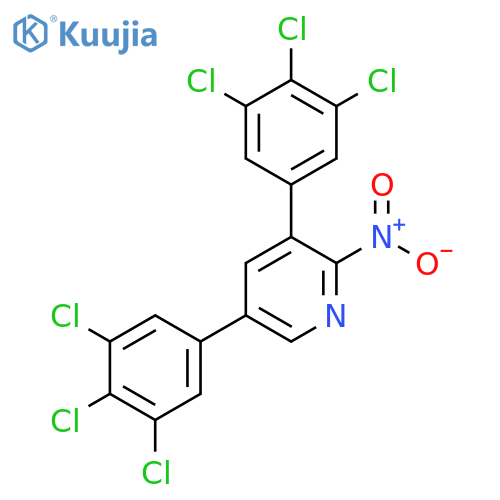 3,5-Bis(3,4,5-trichlorophenyl)-2-nitropyridine structure