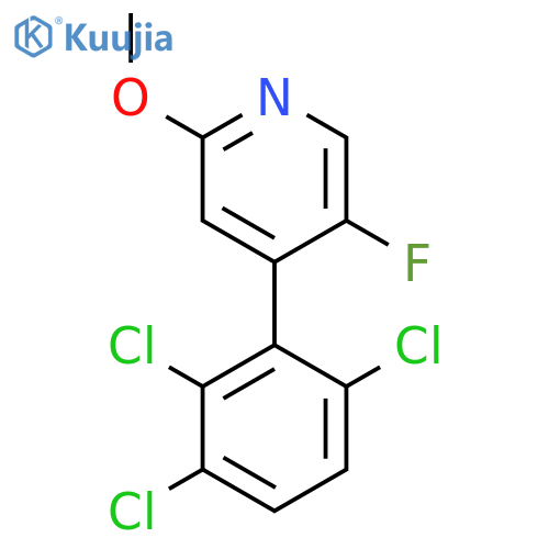 5-Fluoro-2-methoxy-4-(2,3,6-trichlorophenyl)pyridine structure