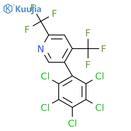 2,4-Bis(trifluoromethyl)-5-(perchlorophenyl)pyridine structure