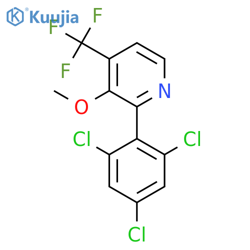 3-Methoxy-2-(2,4,6-trichlorophenyl)-4-(trifluoromethyl)pyridine structure
