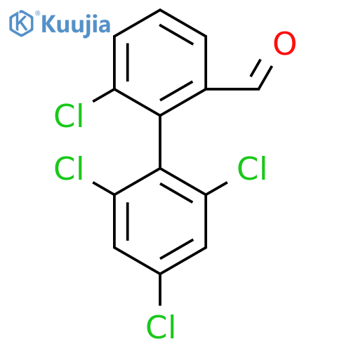 6,2',4',6'-Tetrachlorobiphenyl-2-carboxaldehyde structure