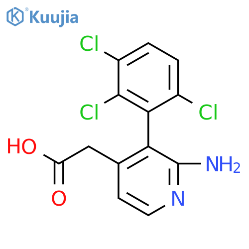 2-Amino-3-(2,3,6-trichlorophenyl)pyridine-4-acetic acid structure