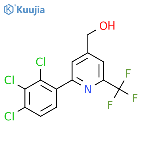 2-(2,3,4-Trichlorophenyl)-6-(trifluoromethyl)pyridine-4-methanol structure