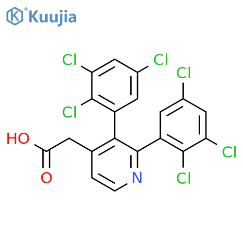 2,3-Bis(2,3,5-trichlorophenyl)pyridine-4-acetic acid structure