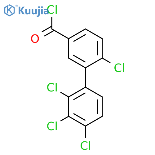6,2',3',4'-Tetrachlorobiphenyl-3-carbonyl chloride structure