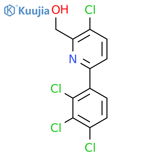 3-Chloro-6-(2,3,4-trichlorophenyl)pyridine-2-methanol structure