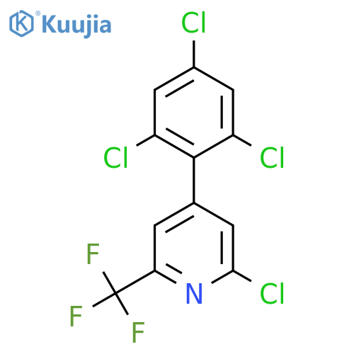 2-Chloro-4-(2,4,6-trichlorophenyl)-6-(trifluoromethyl)pyridine structure