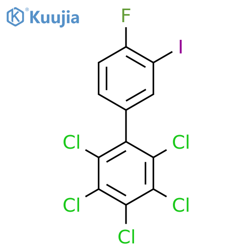 4'-Fluoro-3'-iodo-2,3,4,5,6-pentachlorobiphenyl structure