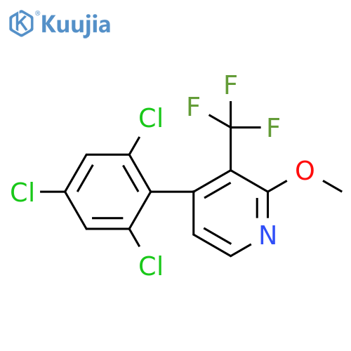 2-Methoxy-4-(2,4,6-trichlorophenyl)-3-(trifluoromethyl)pyridine structure