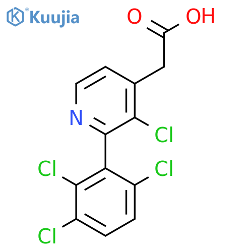 3-Chloro-2-(2,3,6-trichlorophenyl)pyridine-4-acetic acid structure