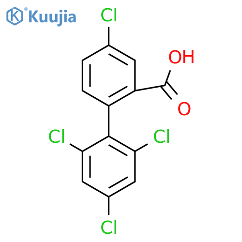 2',4,4',6'-Tetrachlorobiphenyl-2-carboxylic acid structure