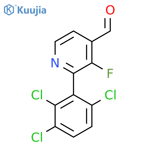 3-Fluoro-2-(2,3,6-trichlorophenyl)isonicotinaldehyde structure