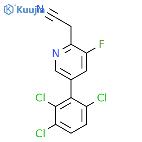 3-Fluoro-5-(2,3,6-trichlorophenyl)pyridine-2-acetonitrile structure
