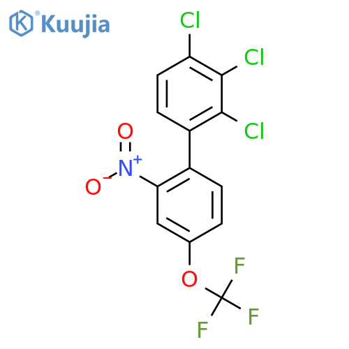 2'-Nitro-2,3,4-trichloro-4'-(trifluoromethoxy)biphenyl structure