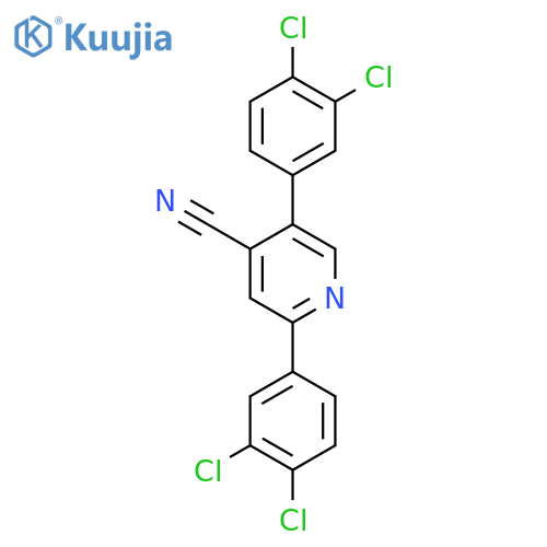 2,5-Bis(3,4-dichlorophenyl)isonicotinonitrile structure