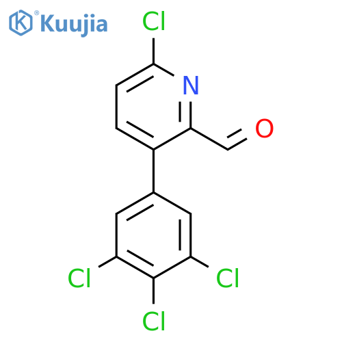 6-Chloro-3-(3,4,5-trichlorophenyl)picolinaldehyde structure
