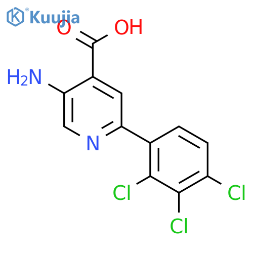 5-Amino-2-(2,3,4-trichlorophenyl)isonicotinic acid structure