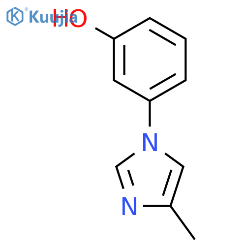 3-(4-methyl-1H-imidazol-1-yl)phenol structure