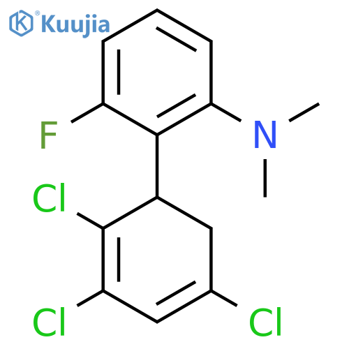 [3-Fluoro-2-(2,3,5-trichlorocyclohexa-2,4-dienyl)-phenyl]-dimethyl-amine structure