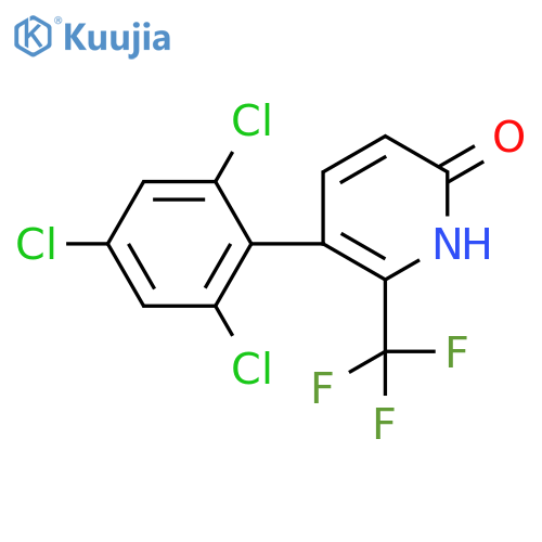 6-Hydroxy-3-(2,4,6-trichlorophenyl)-2-(trifluoromethyl)pyridine structure