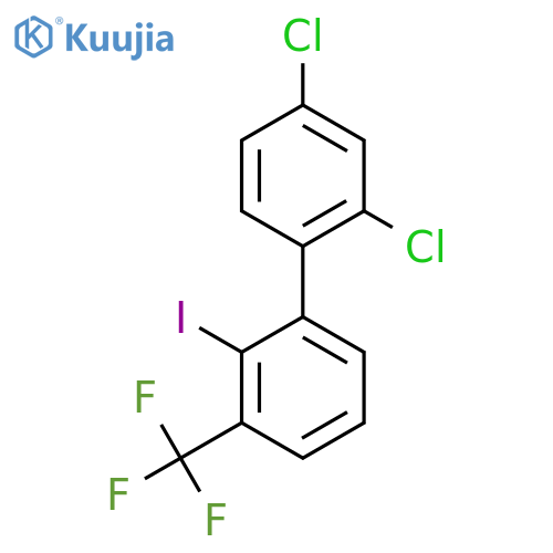 2,4-Dichloro-2'-iodo-3'-trifluoromethyl-biphenyl structure