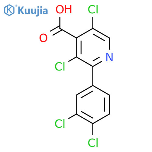 3,5-Dichloro-2-(3,4-dichlorophenyl)isonicotinic acid structure