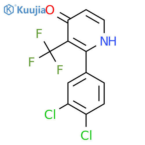 2-(3,4-Dichlorophenyl)-4-hydroxy-3-(trifluoromethyl)pyridine structure