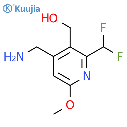 4-(Aminomethyl)-2-(difluoromethyl)-6-methoxypyridine-3-methanol structure