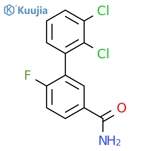 2',3'-Dichloro-6-fluoro-biphenyl-3-carboxylic acid amide structure