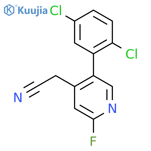 5-(2,5-Dichlorophenyl)-2-fluoropyridine-4-acetonitrile structure